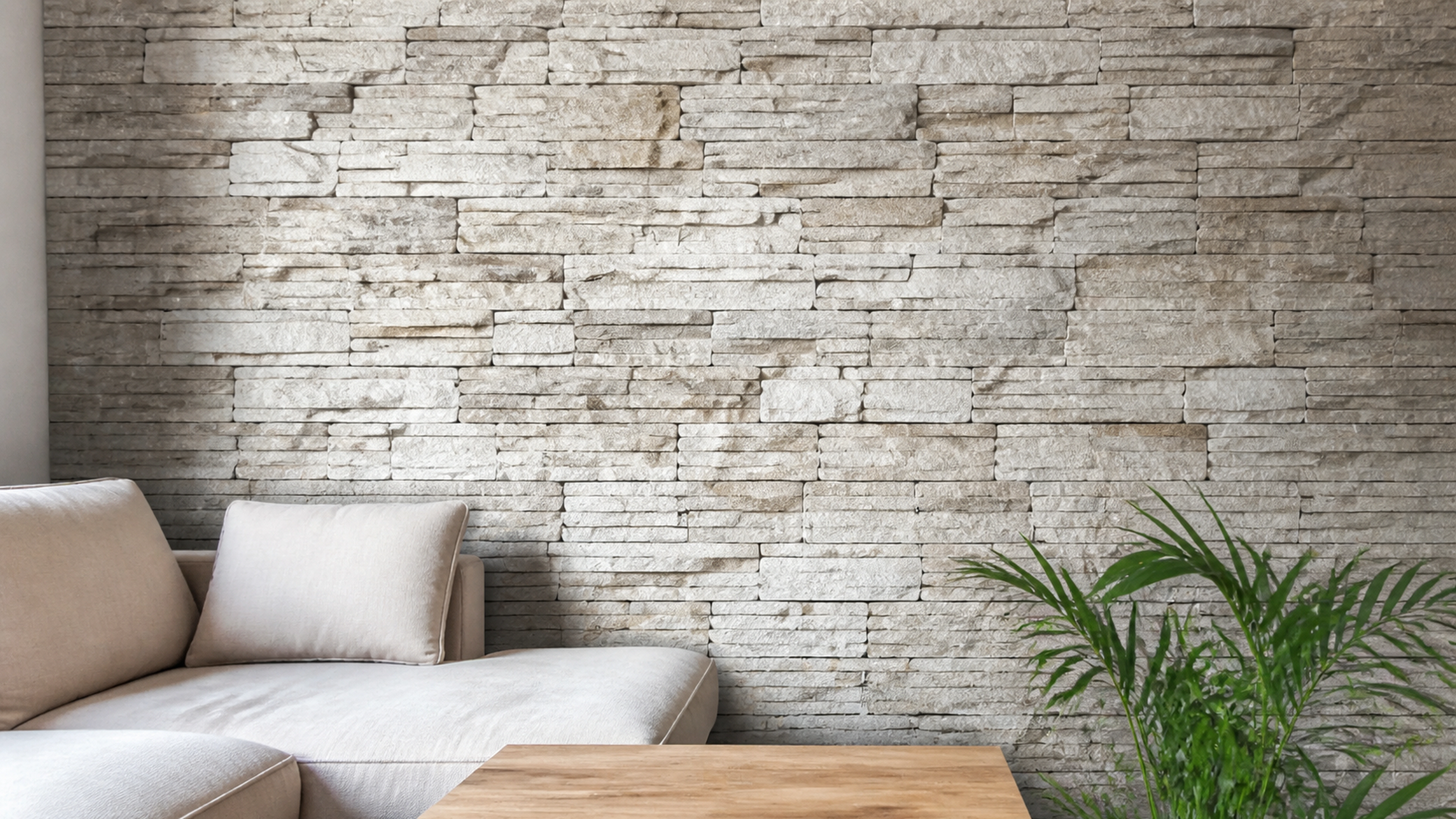 Illustration éditoriale pour l’article « Papier peint mural pierre : le réalisme minéral chez vous »
