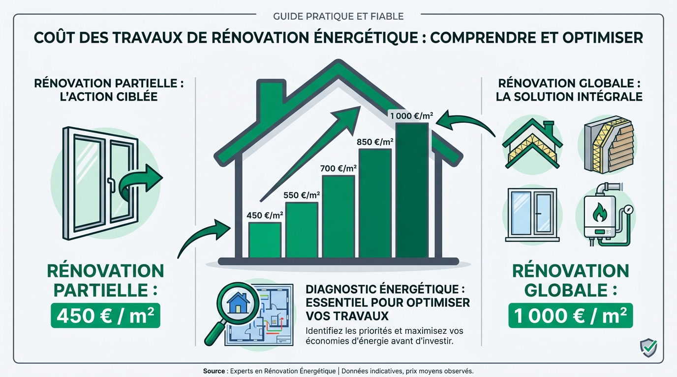 Estimation du coût des travaux de rénovation énergétique pour une maison individuelle